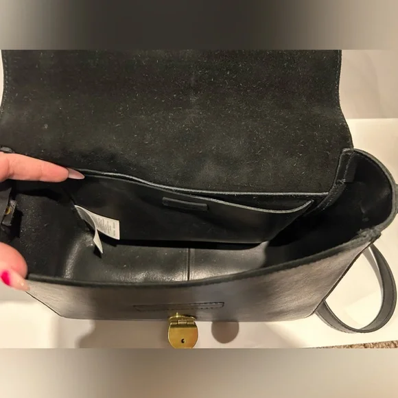 Madewell black leather shoulder bag - Picture 5 of 14